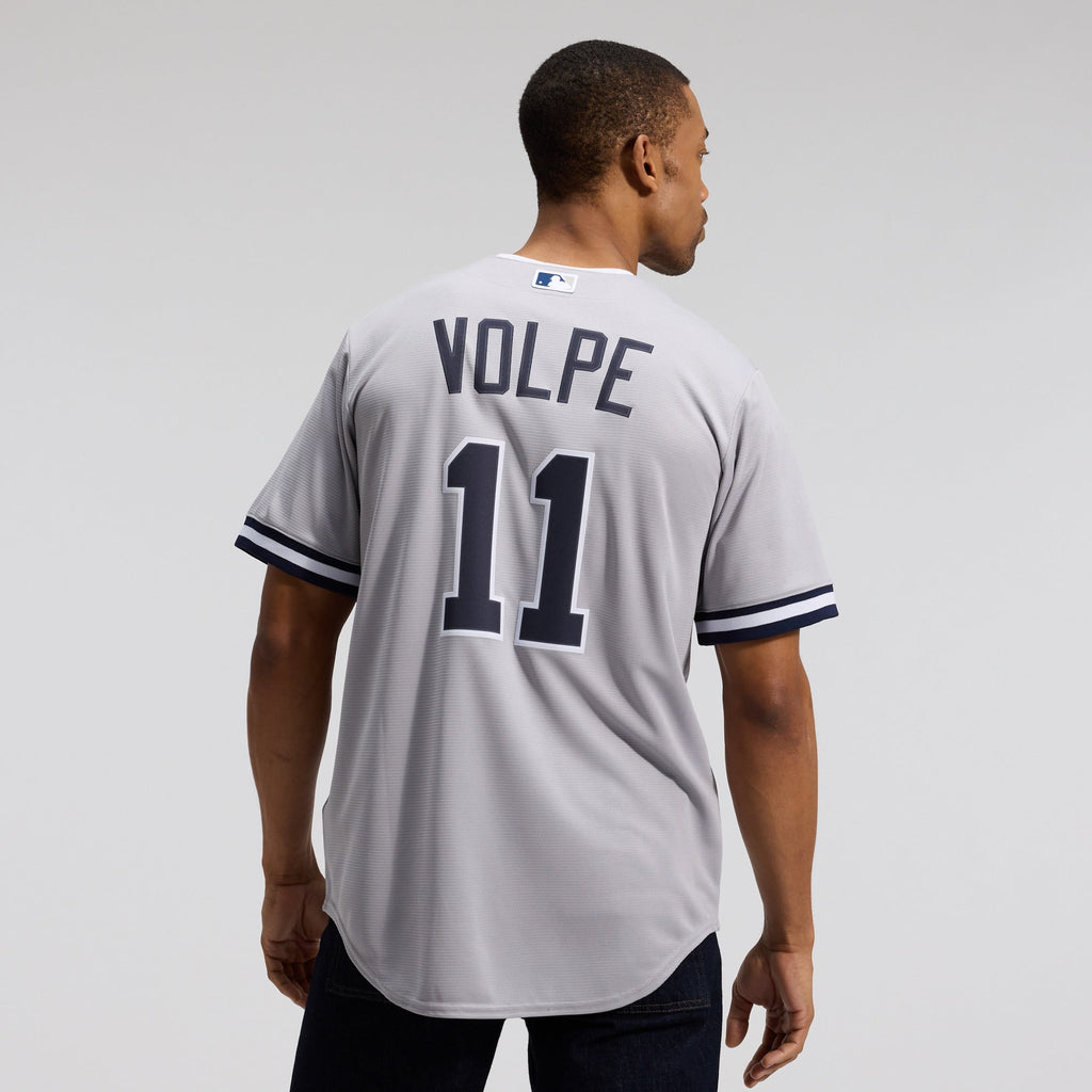 Men's New York Yankees Anthony Volpe Nike Gray Road Replica Jersey