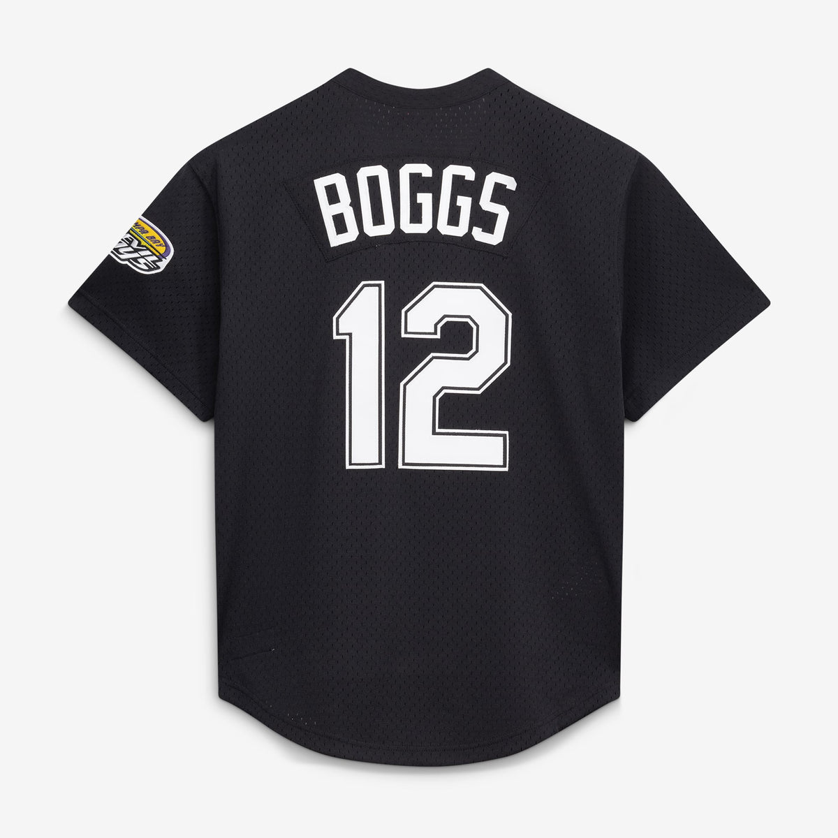 Men's Tampa Bay Rays Wade Boggs Mitchell & Ness Black Authentic Batting Practice Jersey