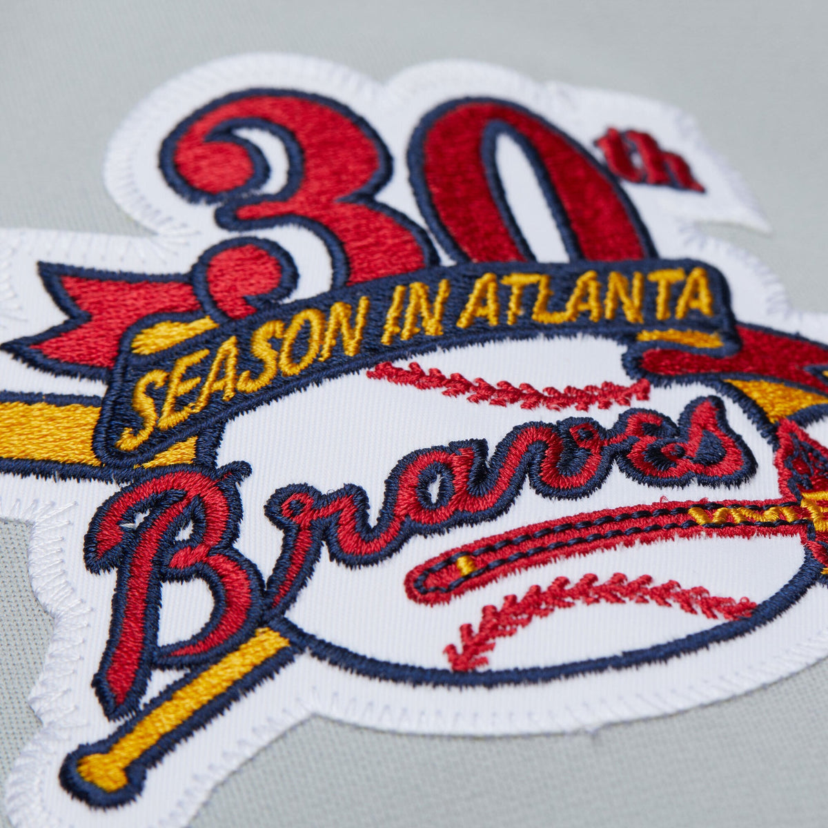 Men's Atlanta Braves Fred McGriff Mitchell & Ness Gray 1995 Throwback Authentic Jersey