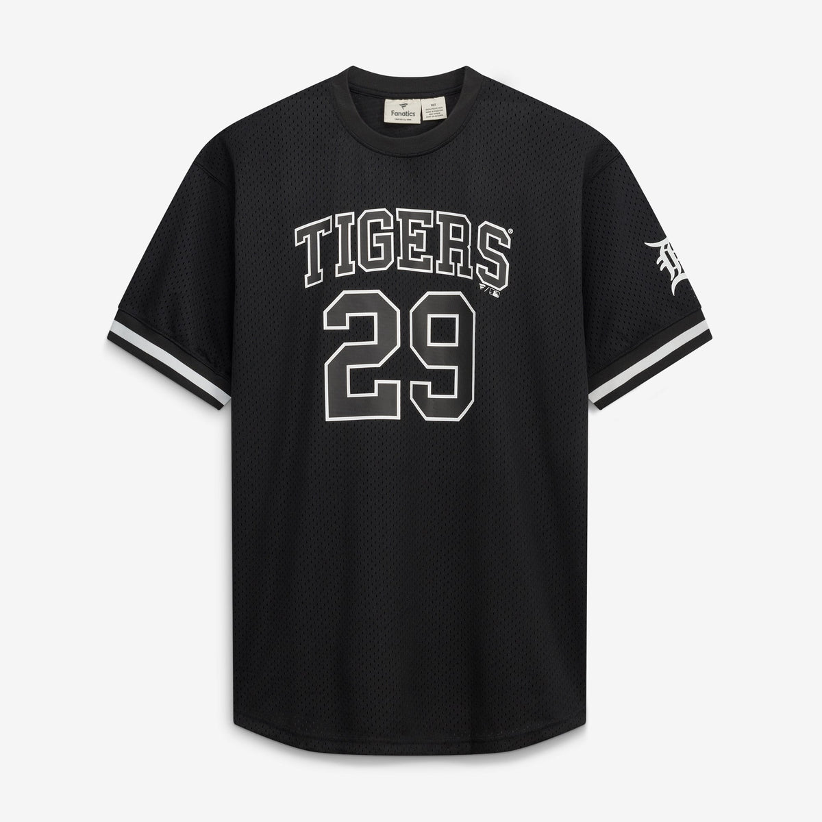 Men's Detroit Tigers Tarik Skubal Fanatics Black/White Big & Tall Heavyweight Mesh Jersey