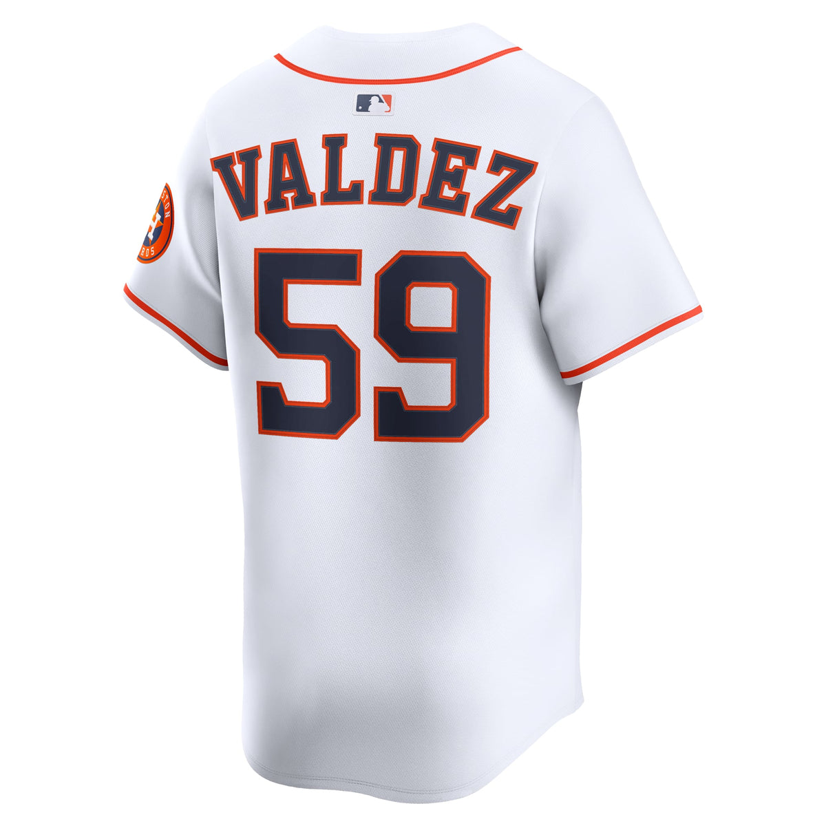 Men's Houston Astros Framber Valdez Nike White Home Limited Player Jersey