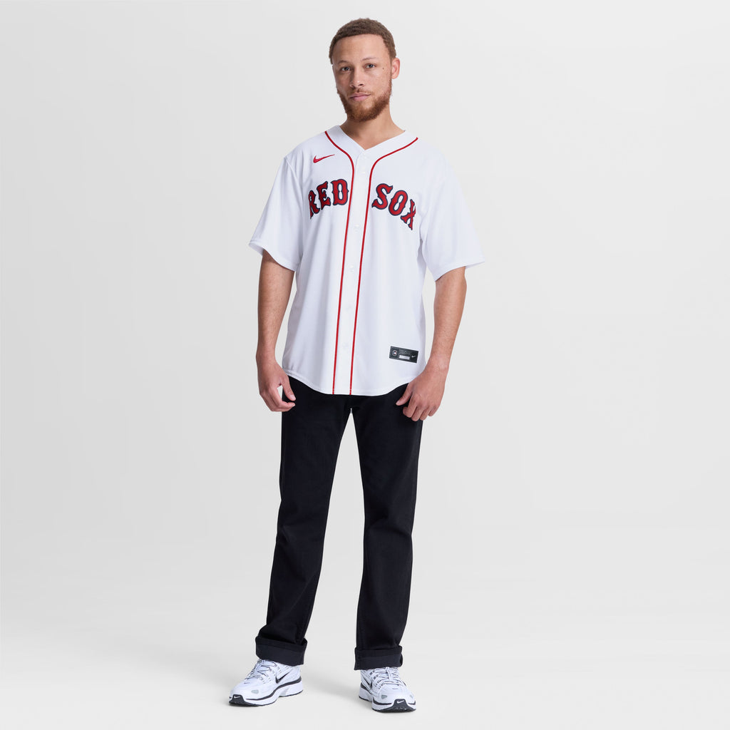 Men's Boston Red Sox Garrett Crochet Nike White Home Replica Jersey