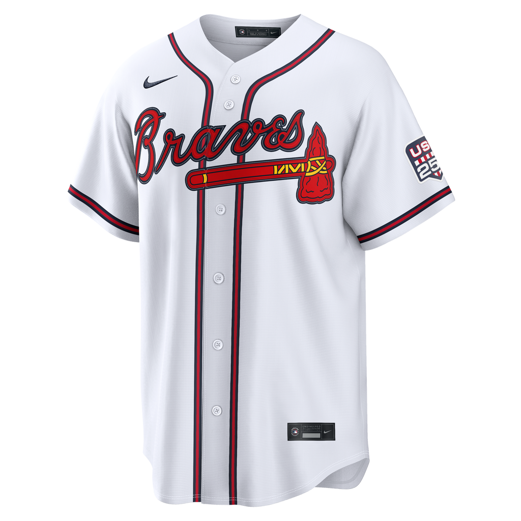 Fourth of July Men's Atlanta Braves Drake Baldwin Nike White USA 250 Stadium Jersey