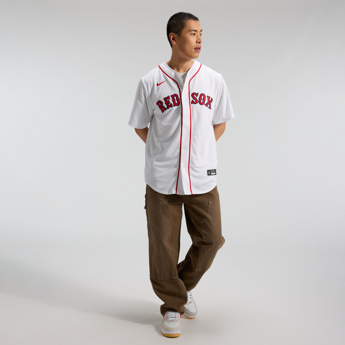 Men's Boston Red Sox Roman Anthony Nike White Home Replica Jersey