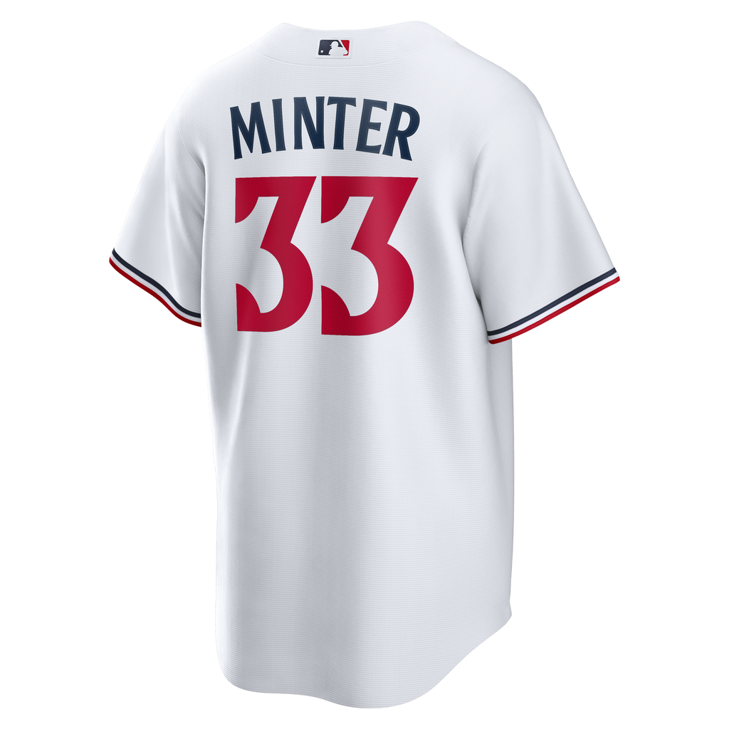 Men's Minnesota Twins A.J. Minter Nike White Home Replica Jersey