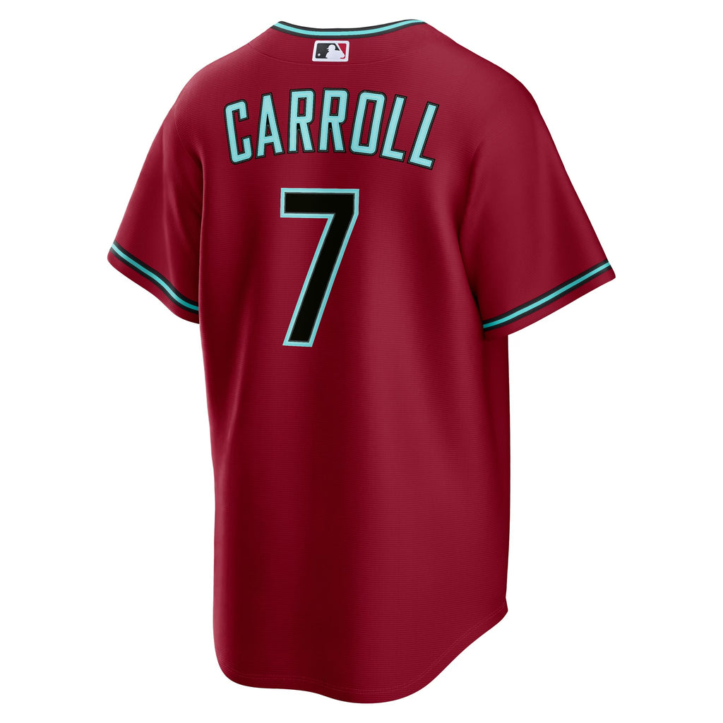 Men's Arizona Diamondbacks Corbin Carroll Nike Crimson Alternate 2 Replica Jersey