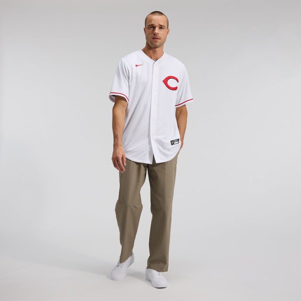 Men's  Cincinnati Reds Elly De La Cruz Nike White Alternate 2 Replica Jersey