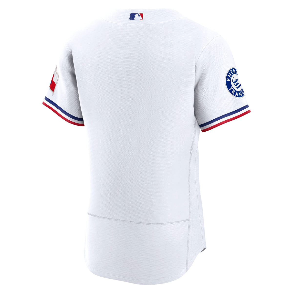 Men's Texas Rangers Nike White Home Sponsor Patch Authentic Jersey