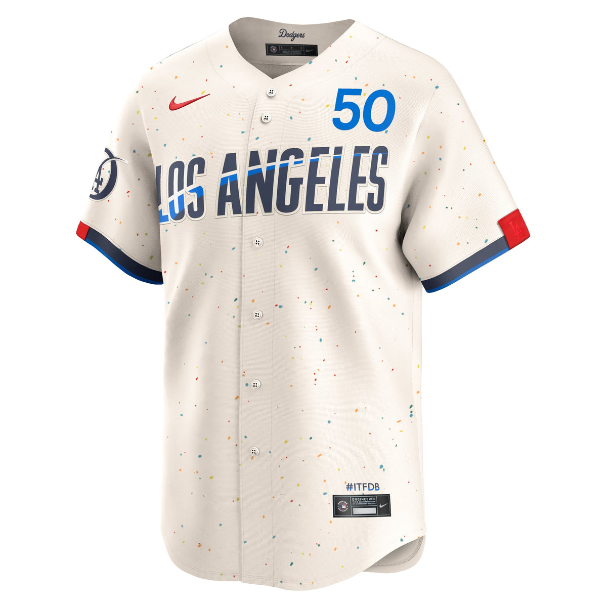 Men's Los Angeles Dodgers Mookie Betts Nike Cream City Connect Limited Player Jersey