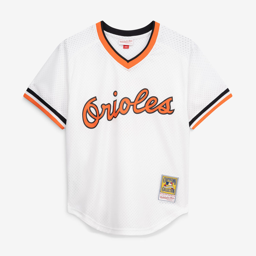 Men's Baltimore Orioles Cal Ripken Jr. Mitchell & Ness Orange Authentic Batting Practice Jersey