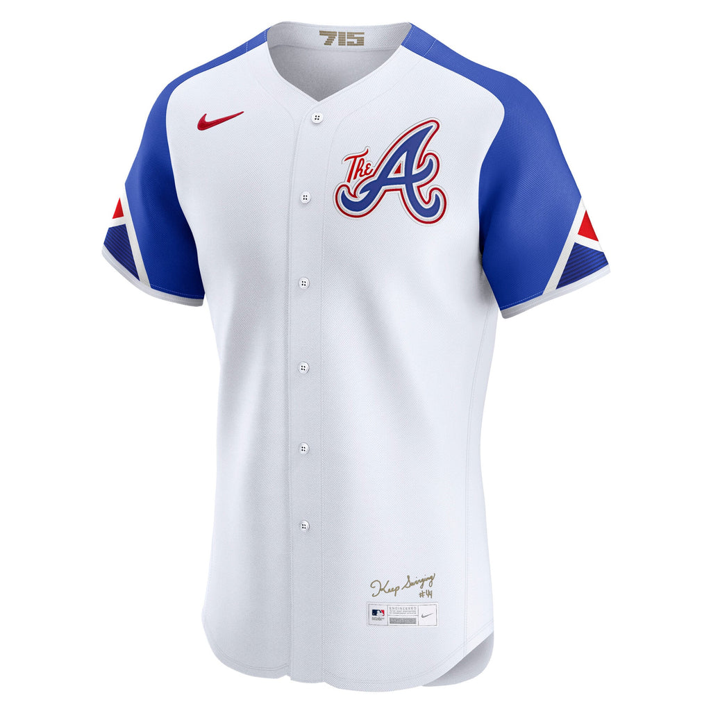 Men's Atlanta Braves Nike White City Connect Elite Jersey