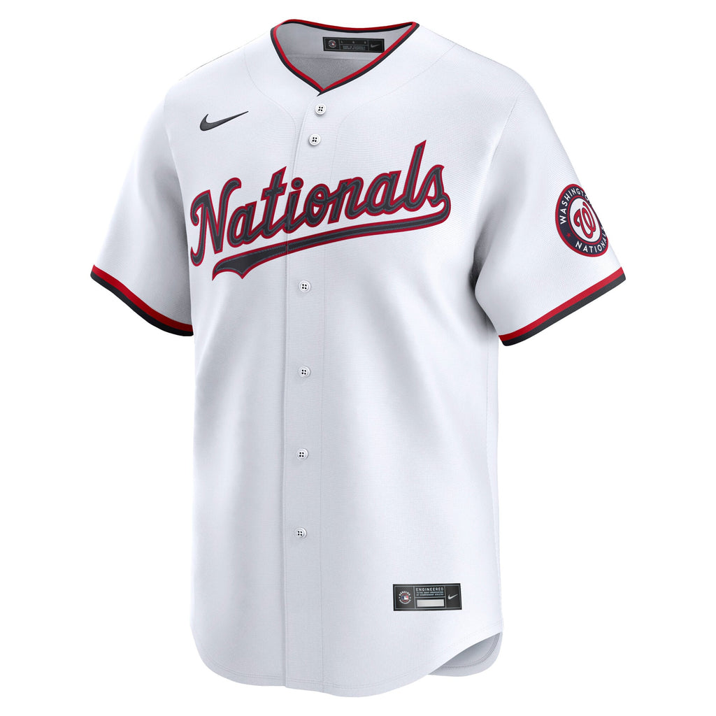 Men's Washington Nationals Dylan Crews Nike White Home Limited Player Jersey