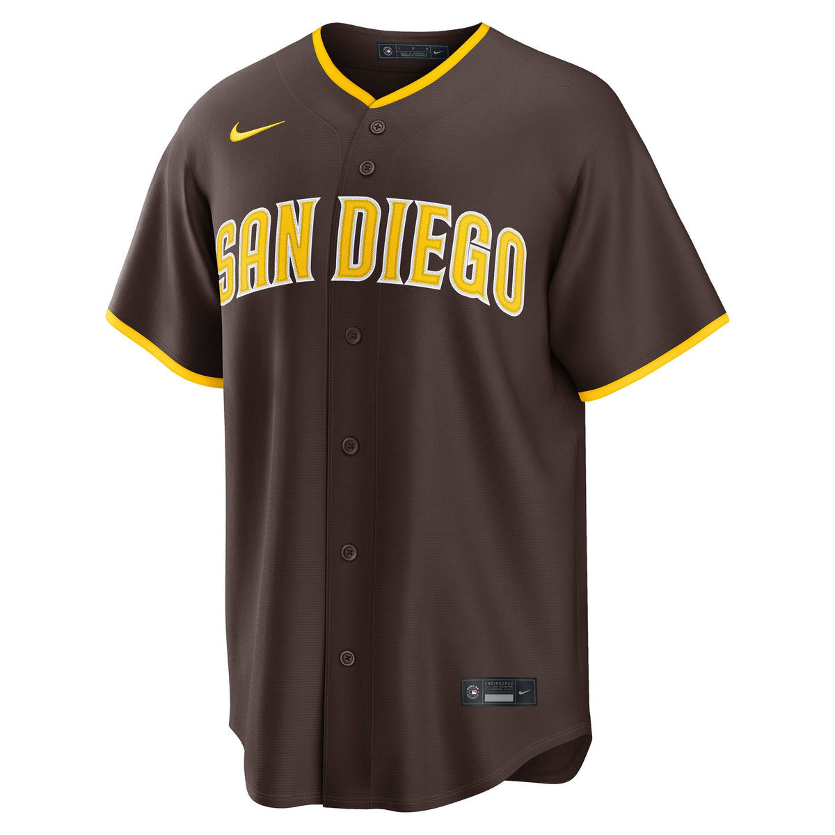Men's San Diego Padres Nike Brown Road Replica Jersey