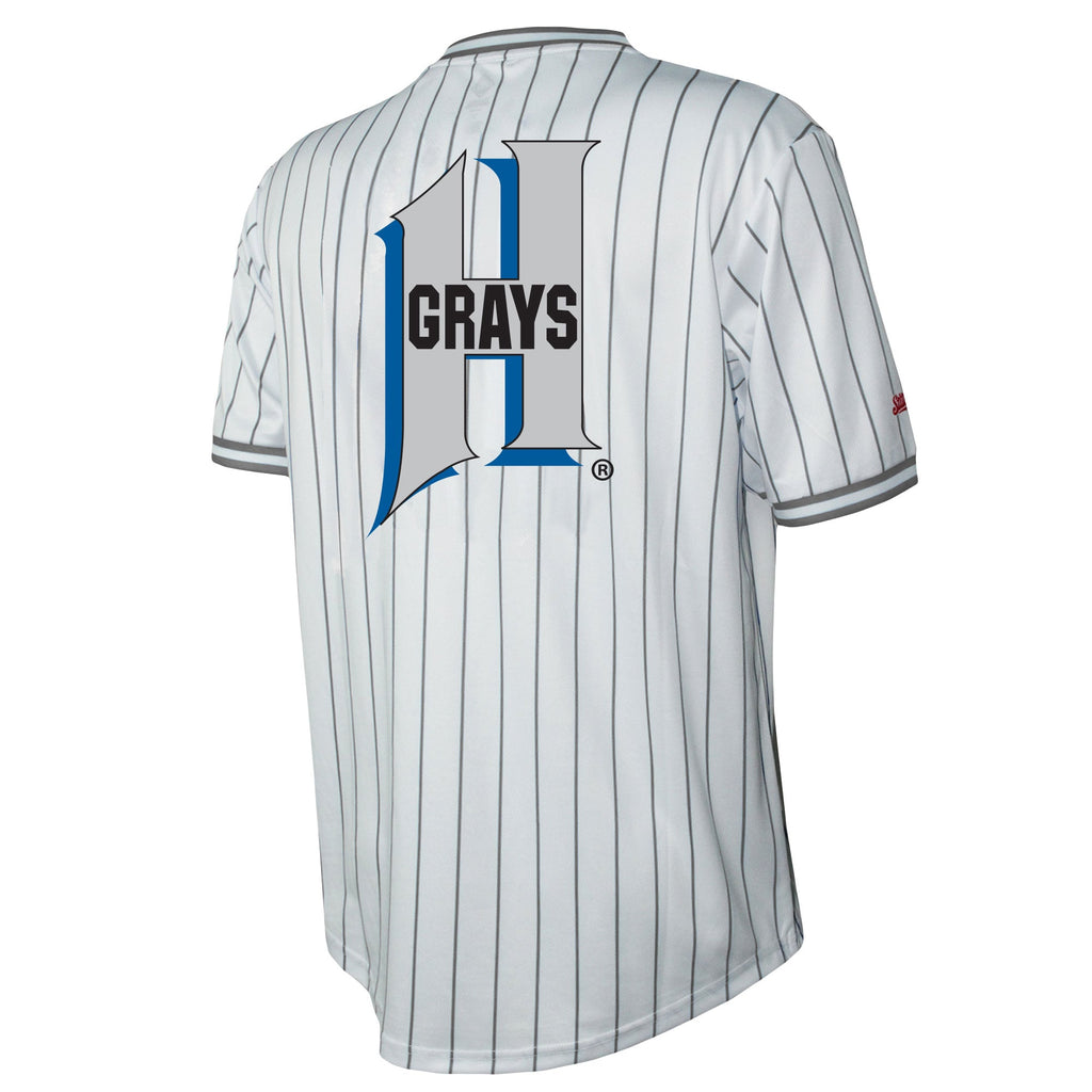 Men's Homestead Grays Stitches White V-Neck Jersey