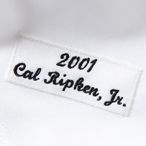 Men's Baltimore Orioles Cal Ripken Mitchell & Ness White Home Authentic Jersey
