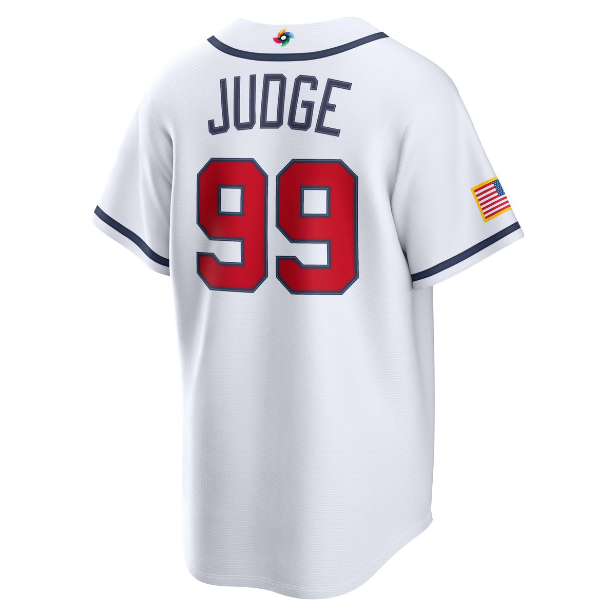 Men's USA Baseball Aaron Judge Nike White 2026 World Baseball Classic Home Stadium Jersey