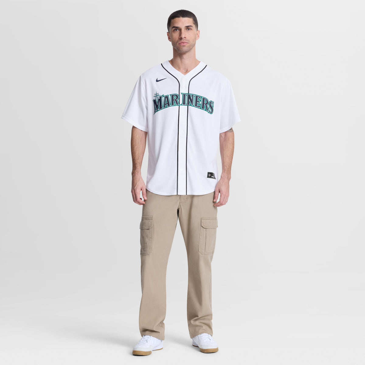 Men's Seattle Mariners Luke Raley Nike White Home Replica Jersey