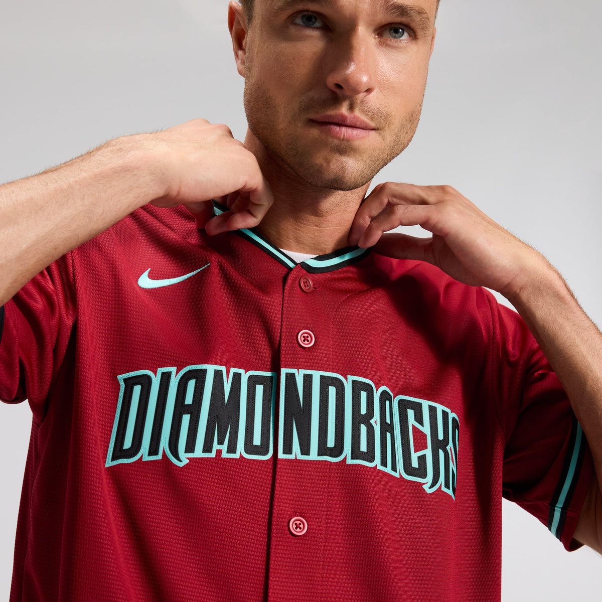 Men's Arizona Diamondbacks Corbin Carroll Nike Gray Road Replica Jersey
