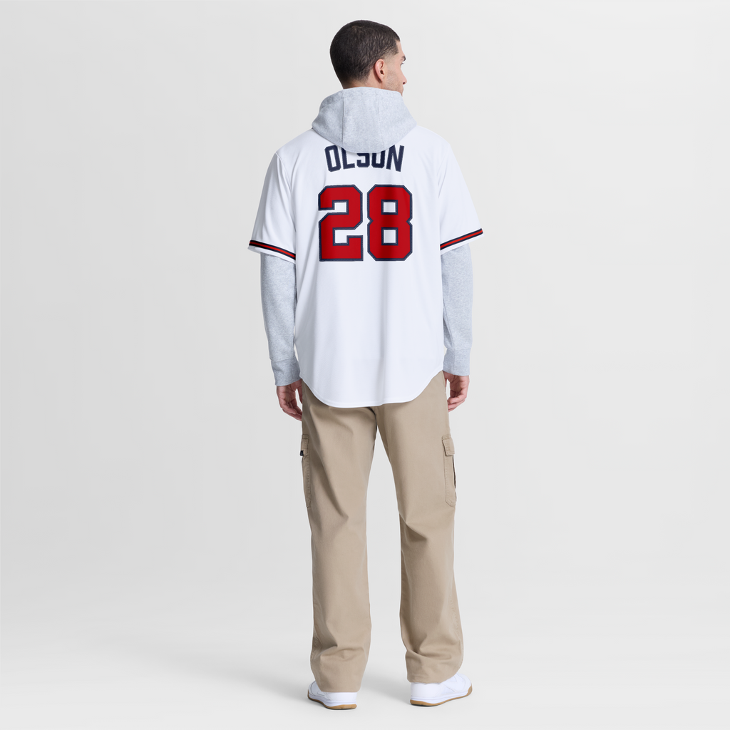 Men's Atlanta Braves Matt Olson Nike White Home Replica Jersey