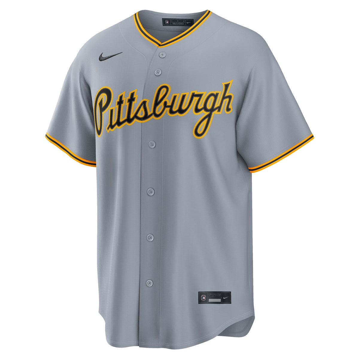 Men's Pittsburgh Pirates Paul Skenes Nike Gray Road Replica Jersey