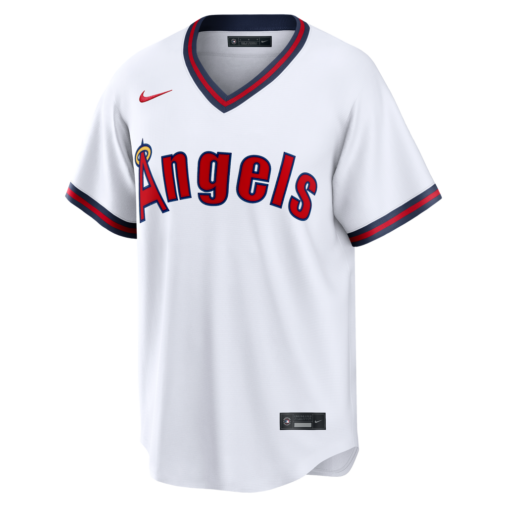 Men's Los Angeles Angels Mike Trout Nike White Alternate Replica Jersey