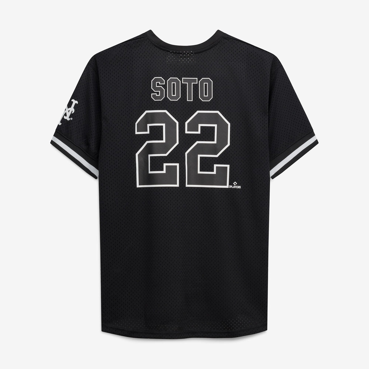 Men's New York Mets Juan Soto Fanatics Black/White Big & Tall Heavyweight Mesh Jersey