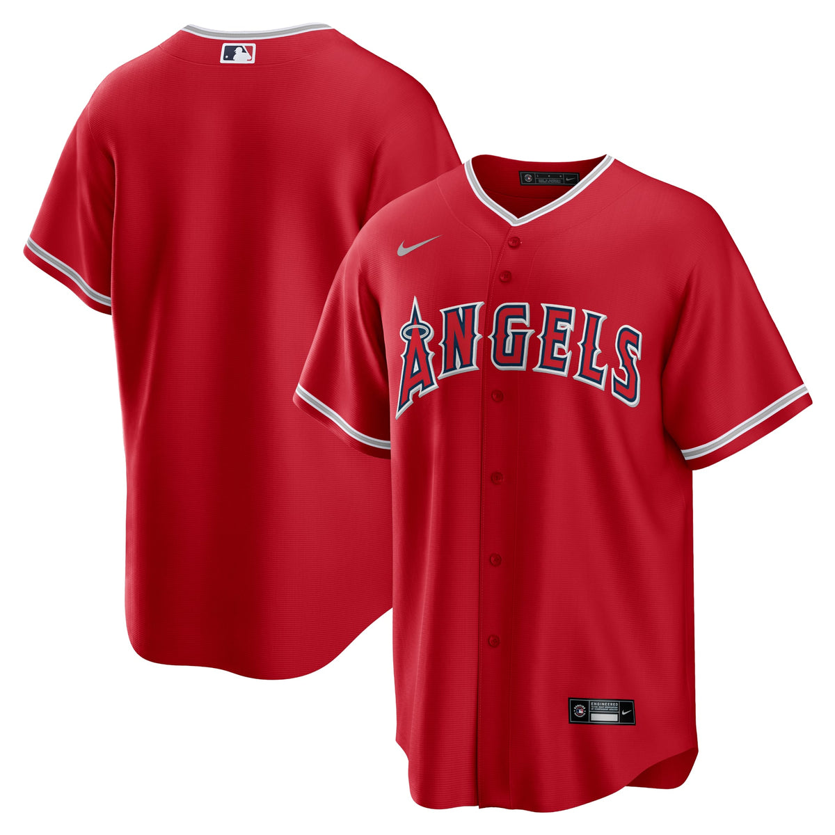 Men's Los Angeles Angels Nike White Home Replica Team Jersey