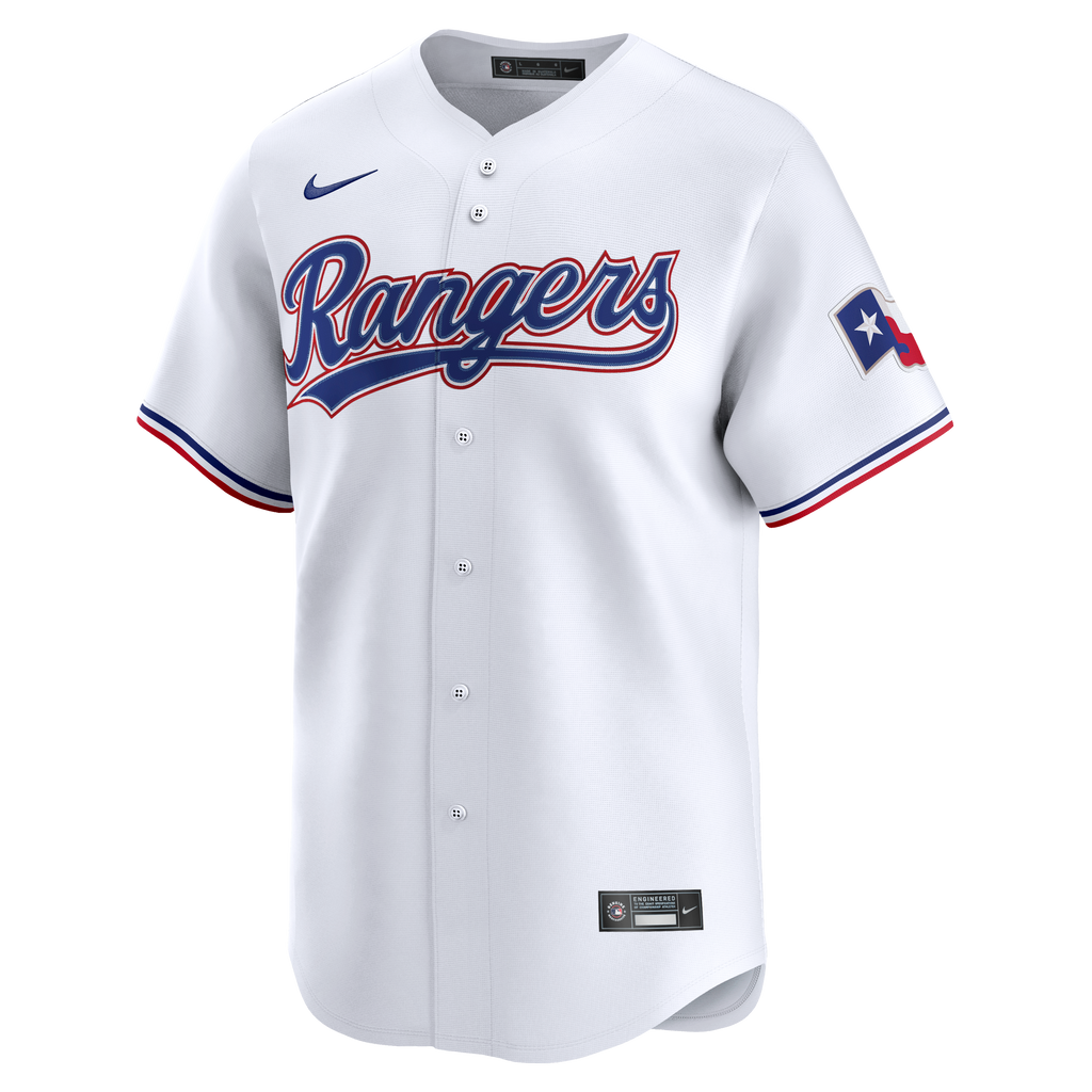 Men's Texas Rangers Jacob deGrom Nike White Home Limited Jersey