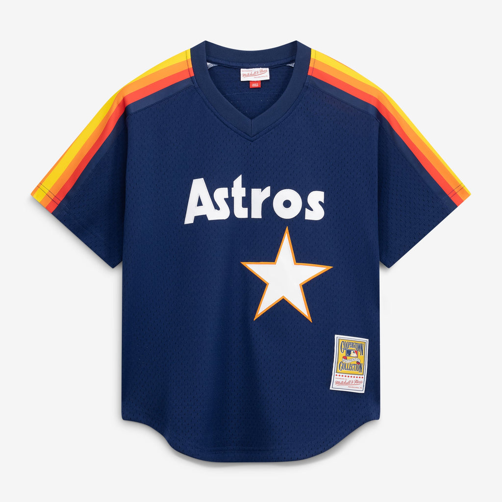 Men's Houston Astros Craig Biggio Mitchell & Ness Navy Authentic Batting Practice Jersey
