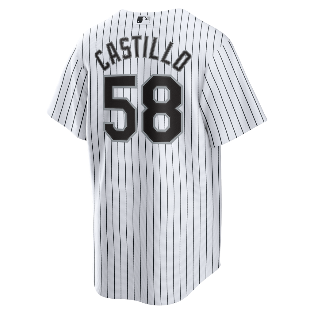 Men's Chicago White Sox Luis Castillo Nike White Home Replica Jersey