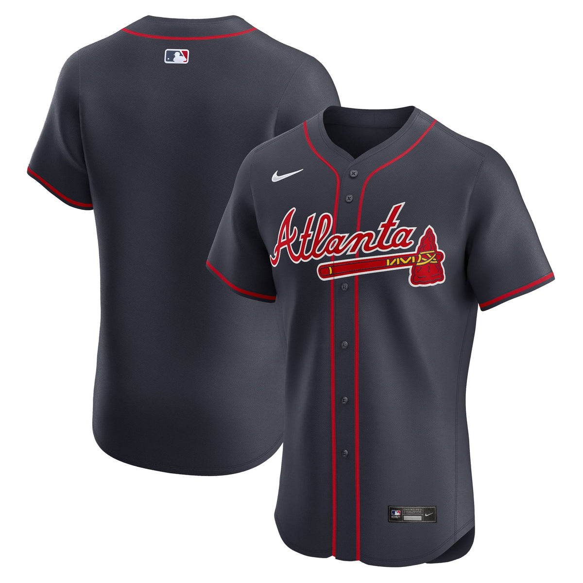 Men's Atlanta Braves Nike Red Alternate Elite Jersey