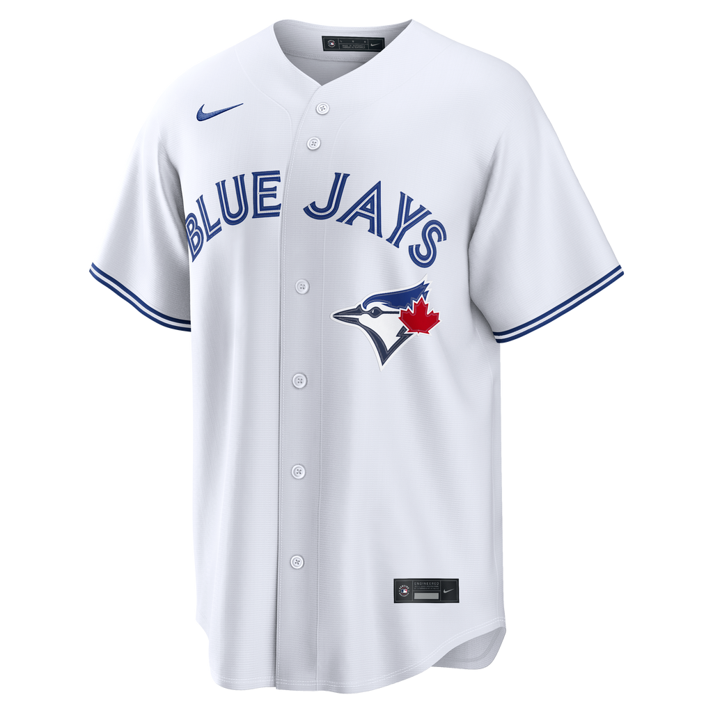 Men's Toronto Blue Jays Shane Bieber Nike White Home Replica Jersey