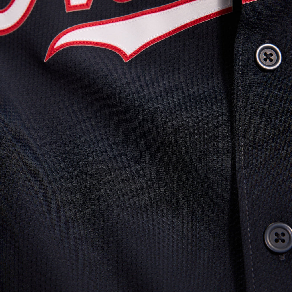 Men's Washington Nationals James Wood Nike Navy Alternate Limited Player Jersey