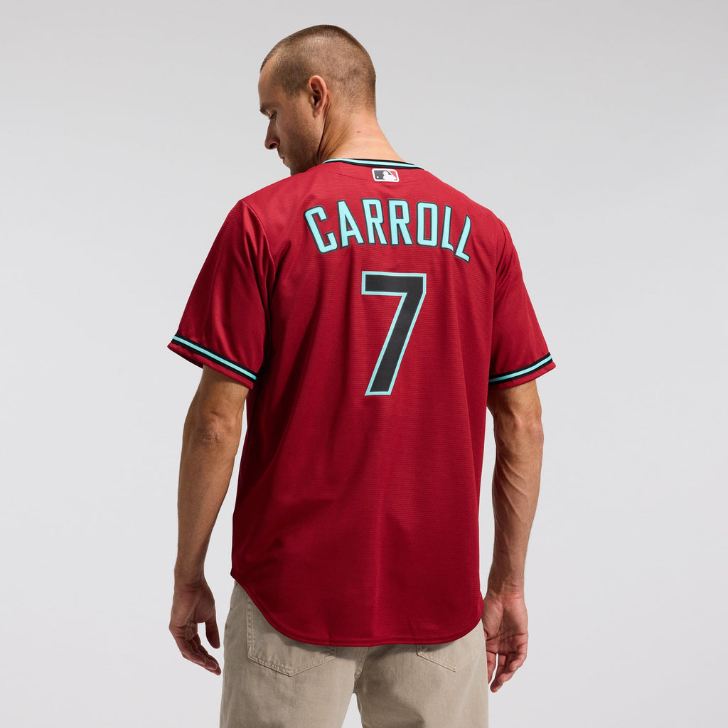 Men's Arizona Diamondbacks Corbin Carroll Nike Crimson Alternate 2 Replica Jersey