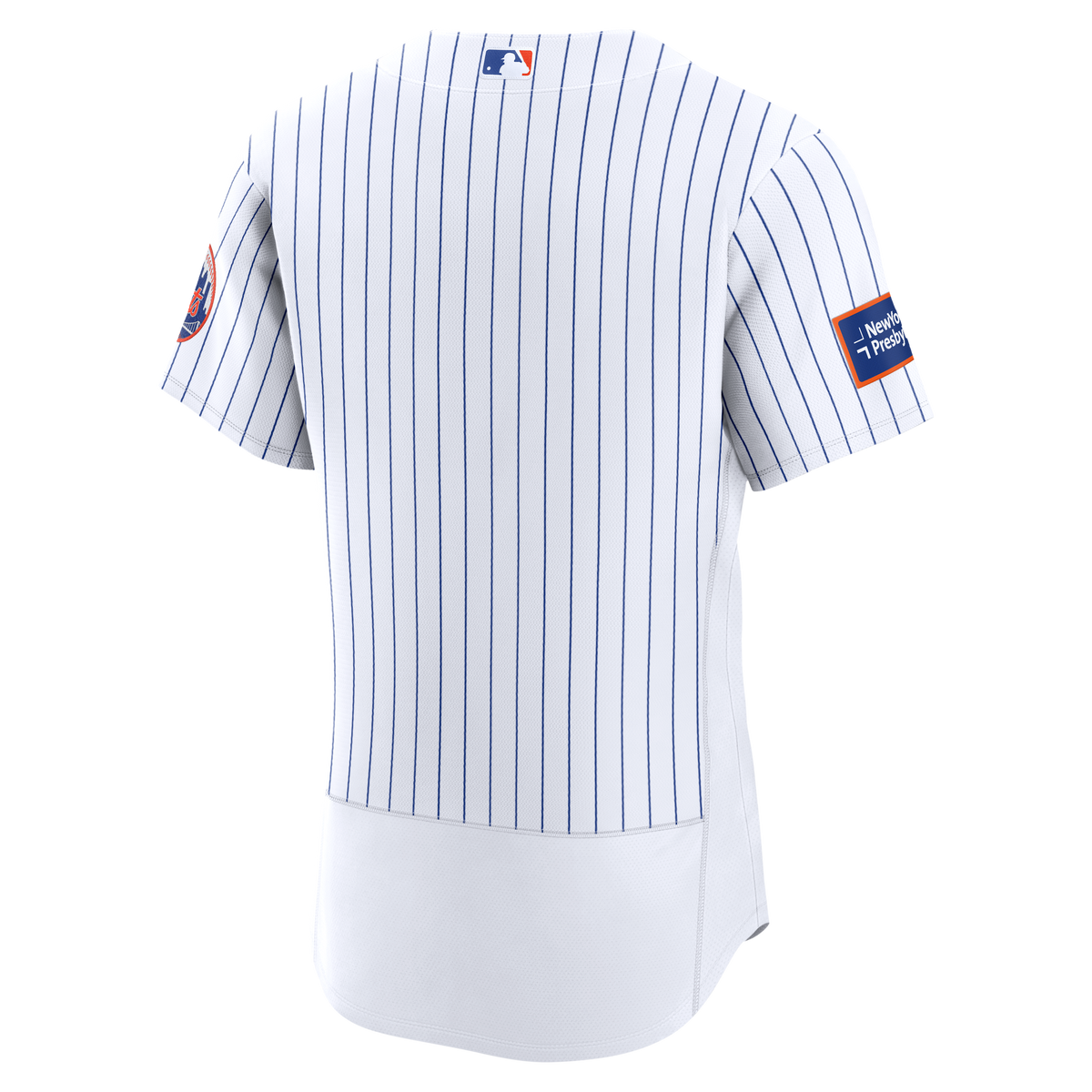 Men's New York Mets Nike White Home Sponsor Patch Authentic Jersey