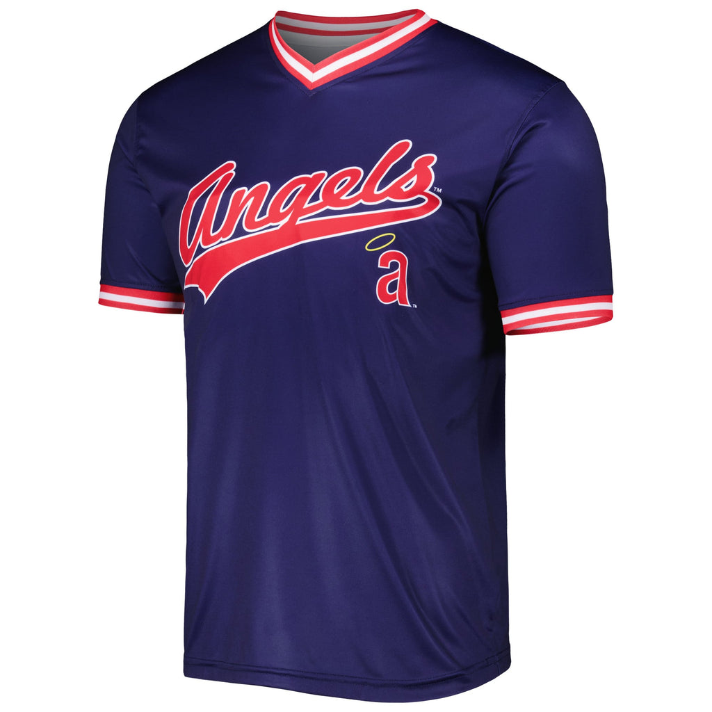Men's California Angels Stitches Navy Cooperstown Collection Team Jersey