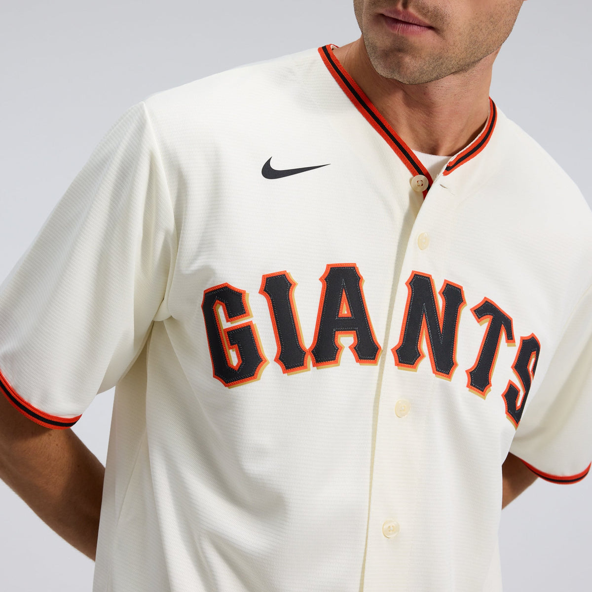 Men's San Francisco Giants Nike Cream Home Replica Team Jersey