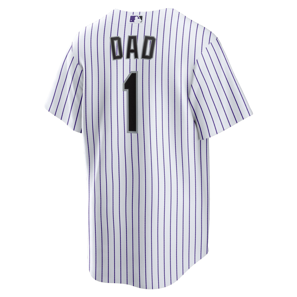 Men's Colorado Rockies  Nike White #1 Dad Home Replica Jersey