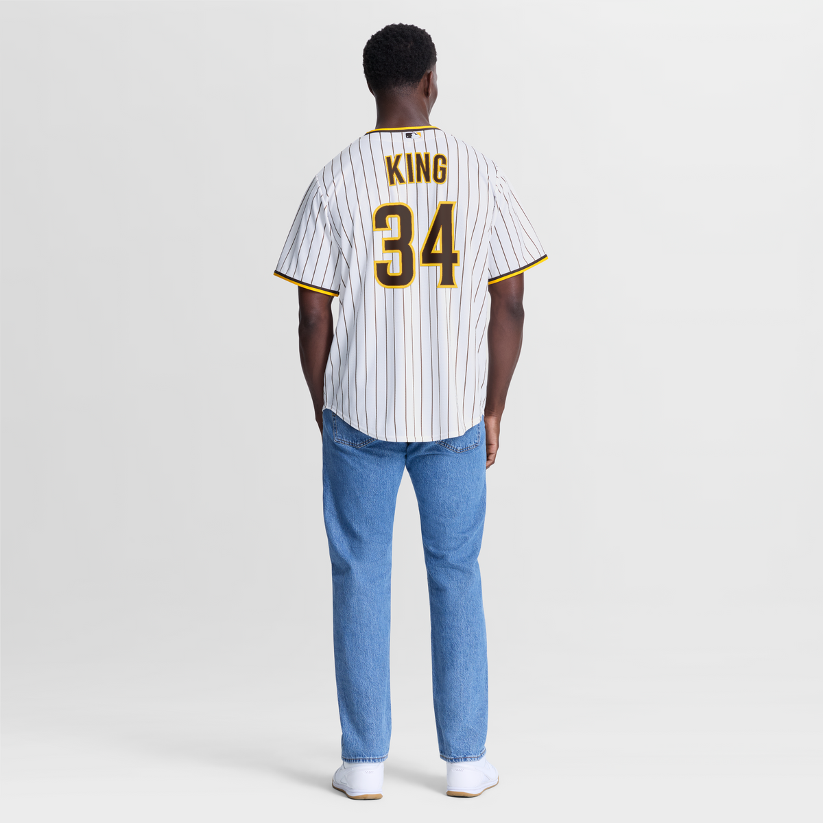 Men's San Diego Padres Michael King Nike White Home Replica Jersey