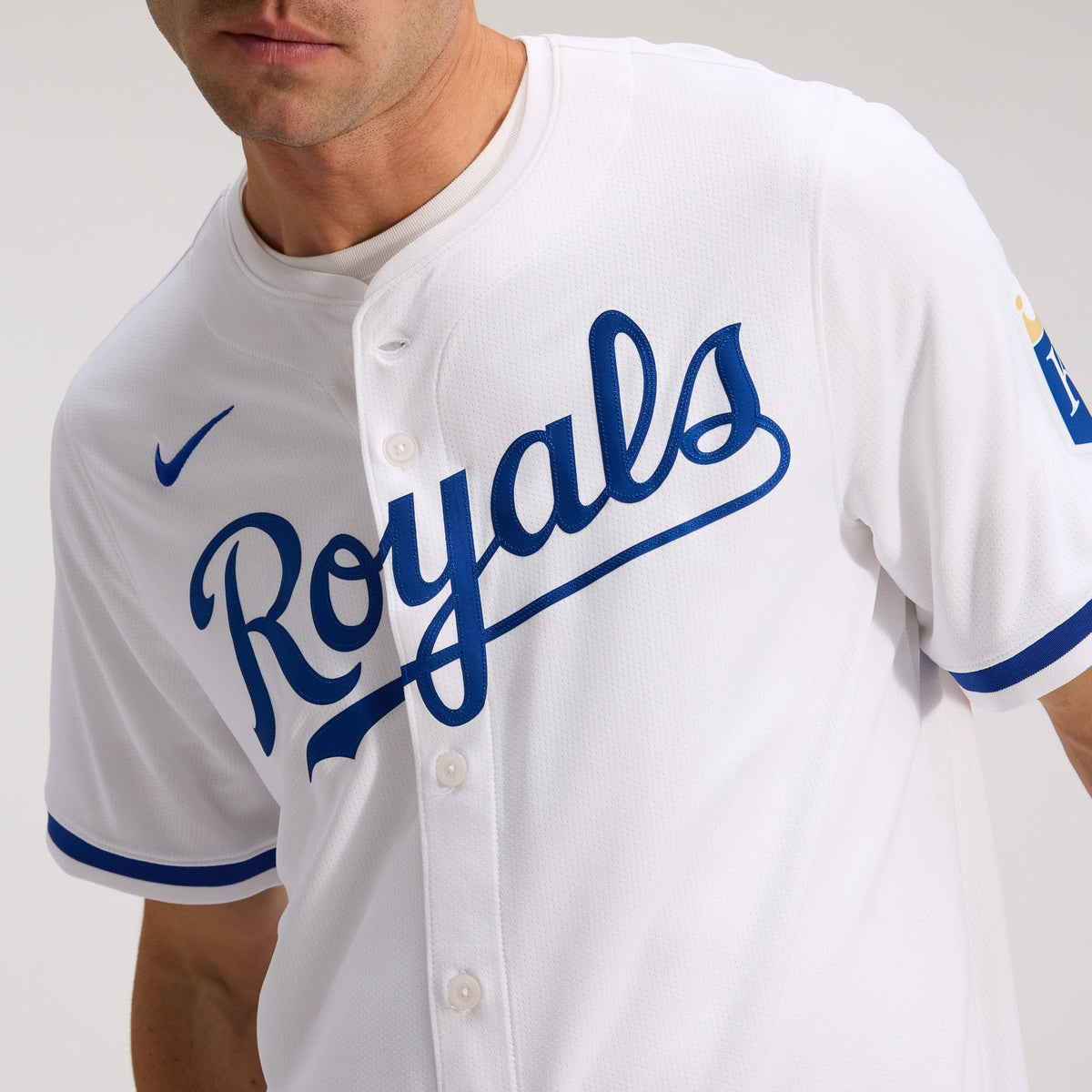 Men's Kansas City Royals Nike White Home Limited Jersey