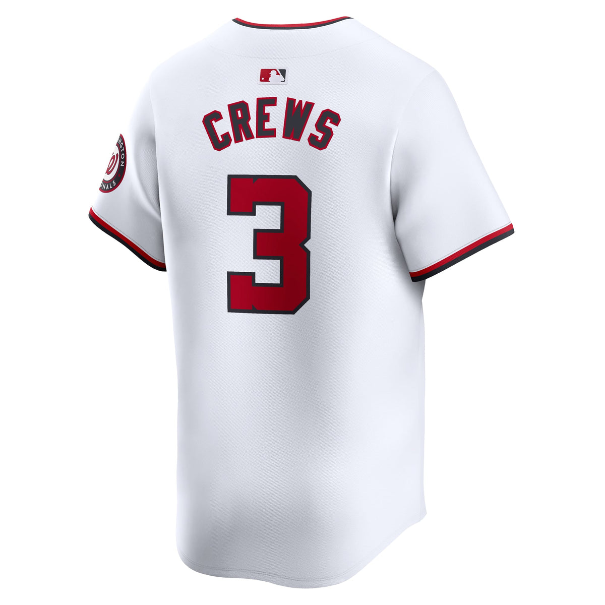 Men's Washington Nationals Dylan Crews Nike White Home Limited Player Jersey