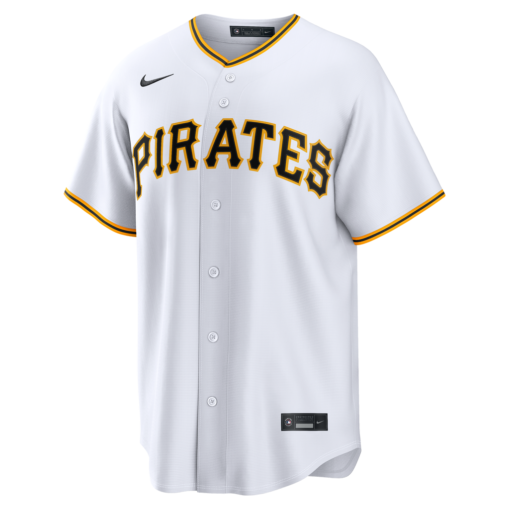 Men's Pittsburgh Pirates Camilo Doval Nike White Home Replica Jersey