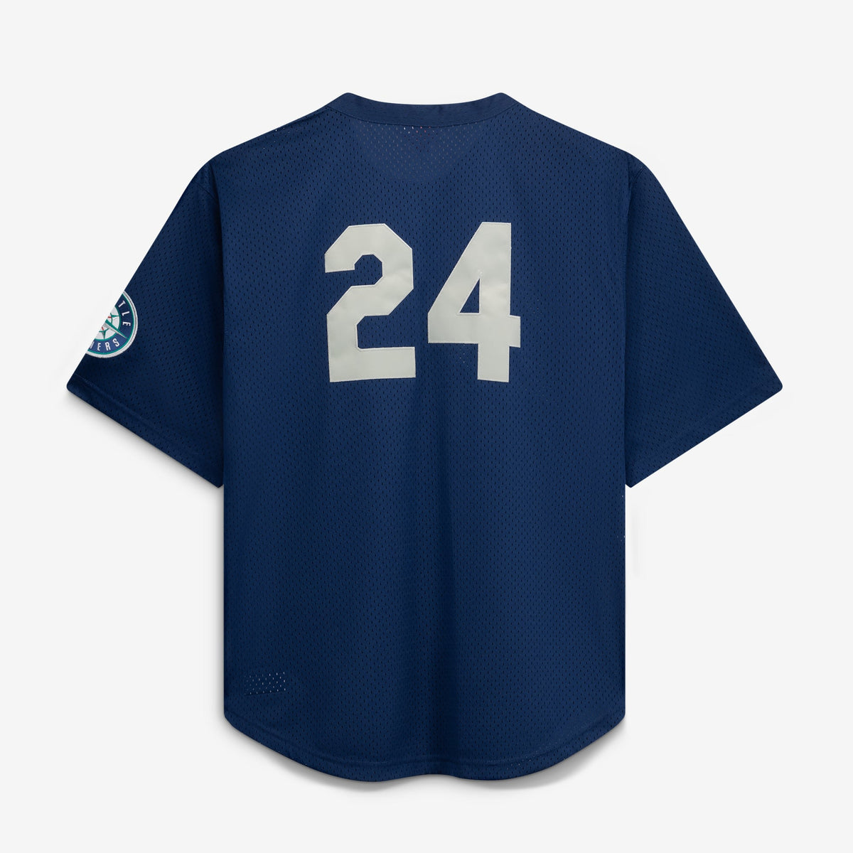 Men's Seattle Mariners Mitchell & Ness Navy Big & Tall Cooperstown Collection Mesh Batting Practice Jersey