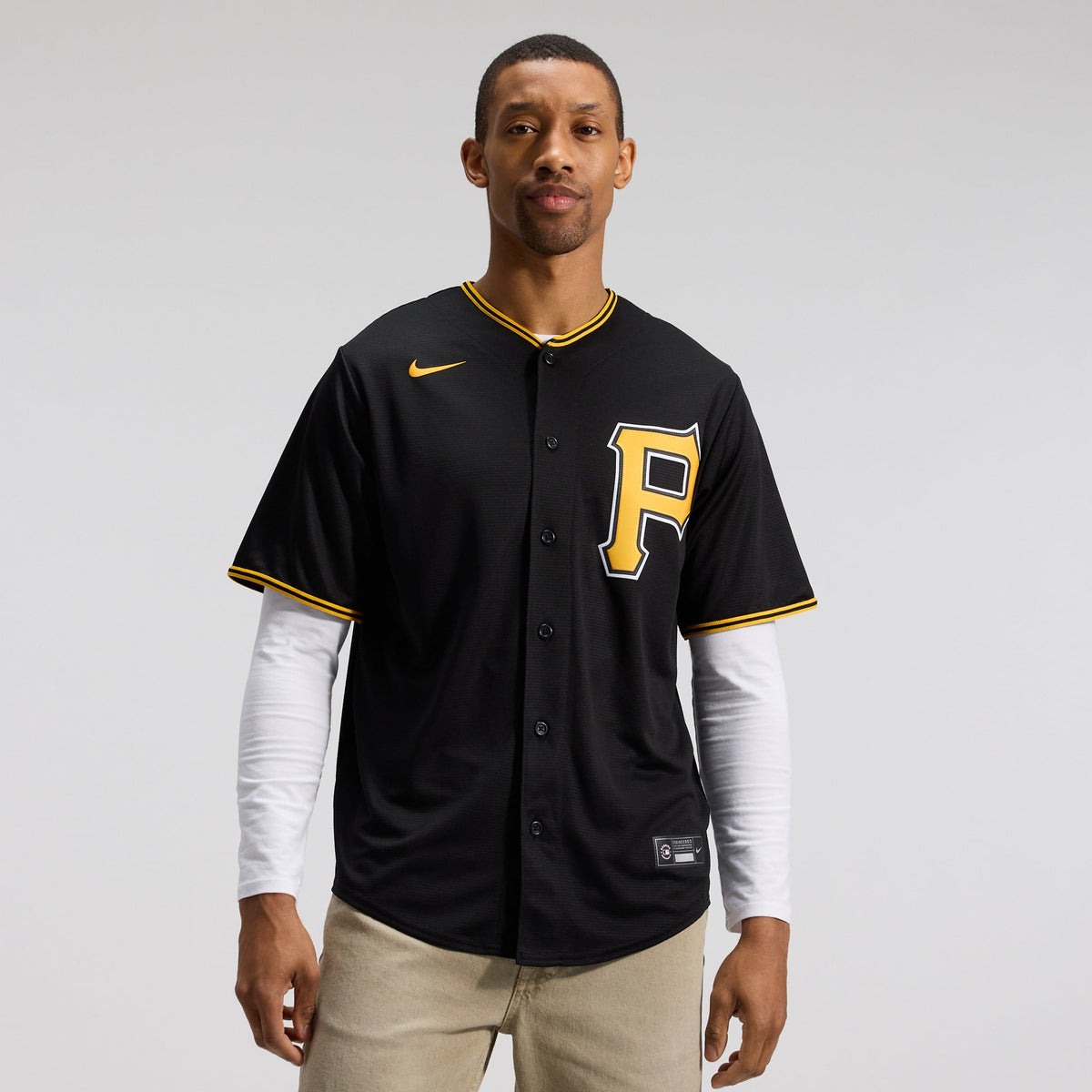 Men's Pittsburgh Pirates Nike Black Alternate Replica Team Jersey