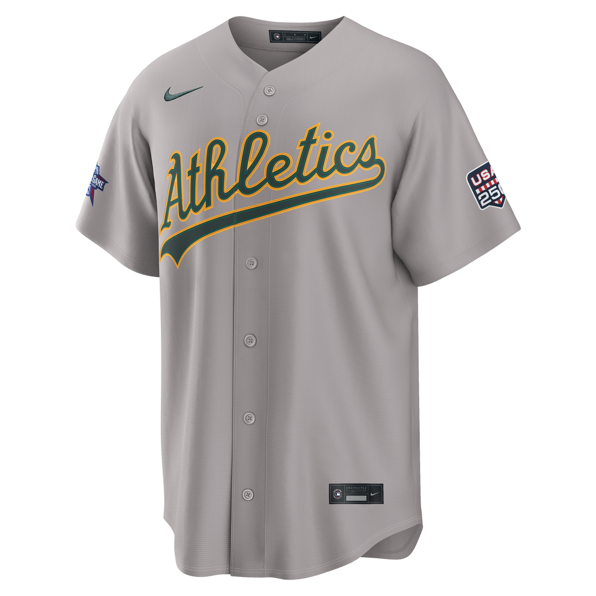 2026 All-Star Game Men's Athletics Shea Langeliers Nike Gray Replica Jersey