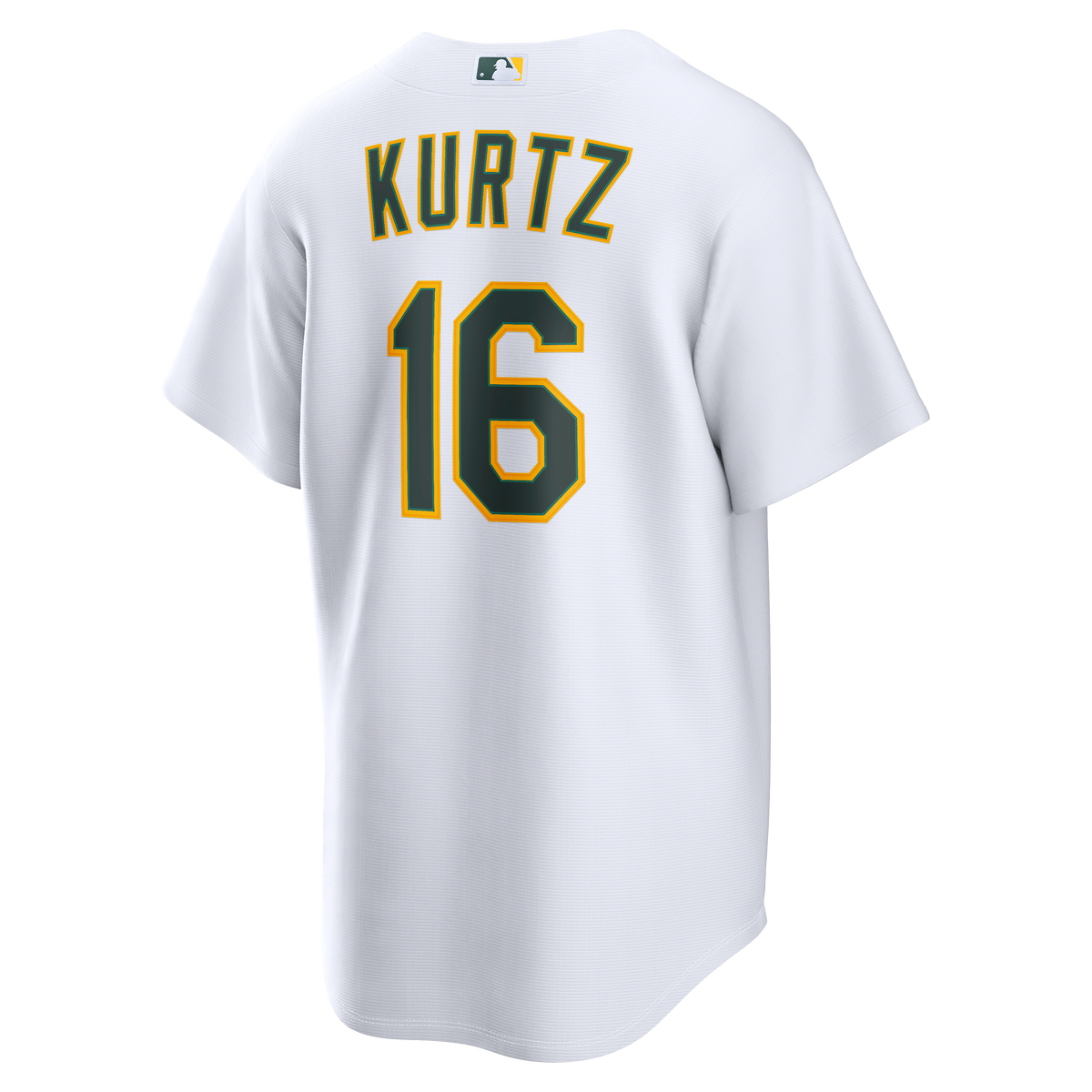 Men's Athletics Nick Kurtz Nike White Home Replica Jersey