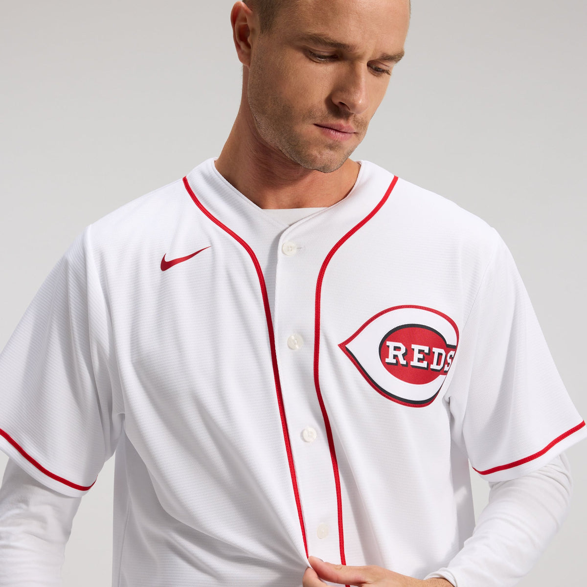 Men's Cincinnati Reds Nike White Home Replica Team Jersey