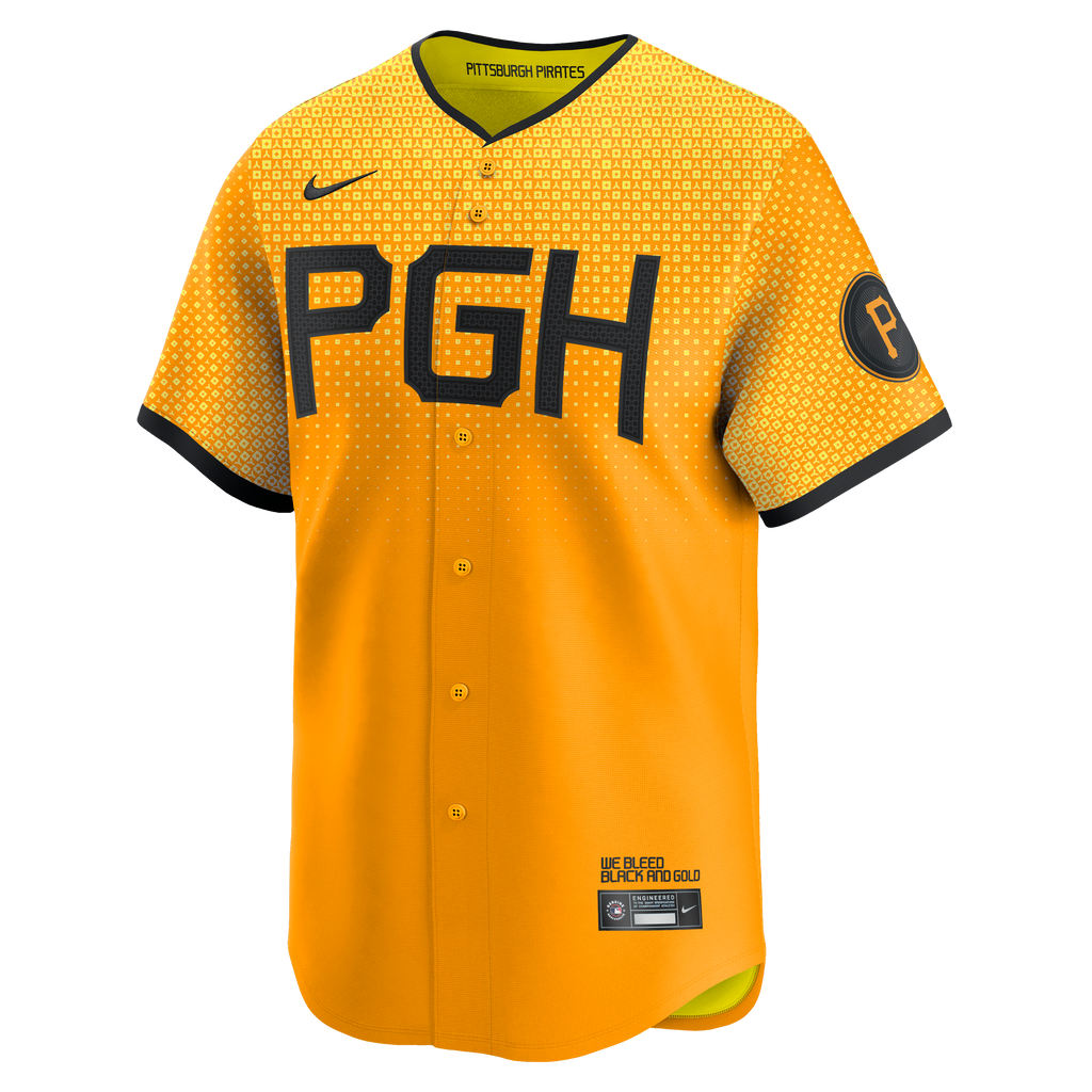 Men's Pittsburgh Pirates Oneil Cruz Nike Gold City Connect Limited Jersey