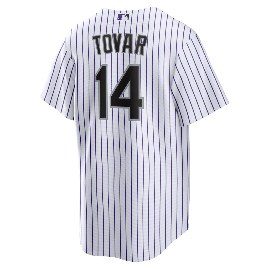 Men's Colorado Rockies Ezequiel Tovar Nike White Home Replica Jersey
