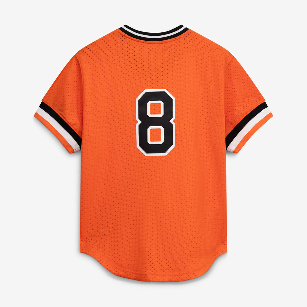 Men's Baltimore Orioles Cal Ripken Jr. Mitchell & Ness Orange Authentic Batting Practice Jersey